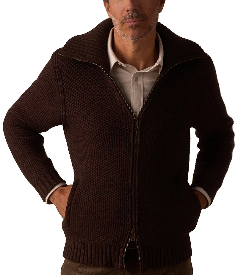 The Normal Brand Waffle Sweater Jacket
