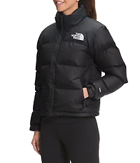The North Face 1996 Retro Nuptse Stand Collar Removable Hood Long Sleeve Down Puffer Jacket