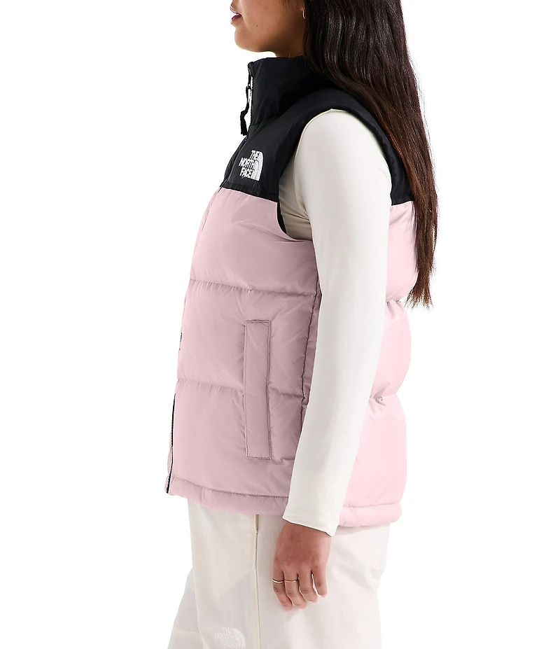The North Face 1996 Retro Nuptse Boxy Stand Collar Zip Front Down Puffer Vest