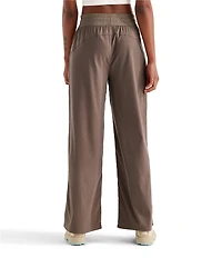 The North Face Aphrodite Arise Rib-Knit Waist Wide Leg Pull-On Pants