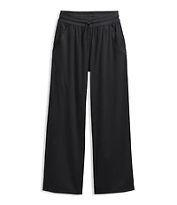 The North Face Aphrodite Arise Rib-Knit Waist Wide Leg Pull-On Pants