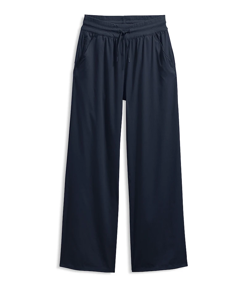 The North Face Aphrodite Arise Rib-Knit Waist Wide Leg Pull-On Pants