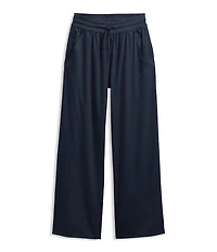 The North Face Aphrodite Arise Rib-Knit Waist Wide Leg Pull-On Pants