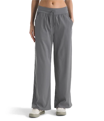 The North Face Aphrodite Arise Rib-Knit Waist Wide Leg Pull-On Pants