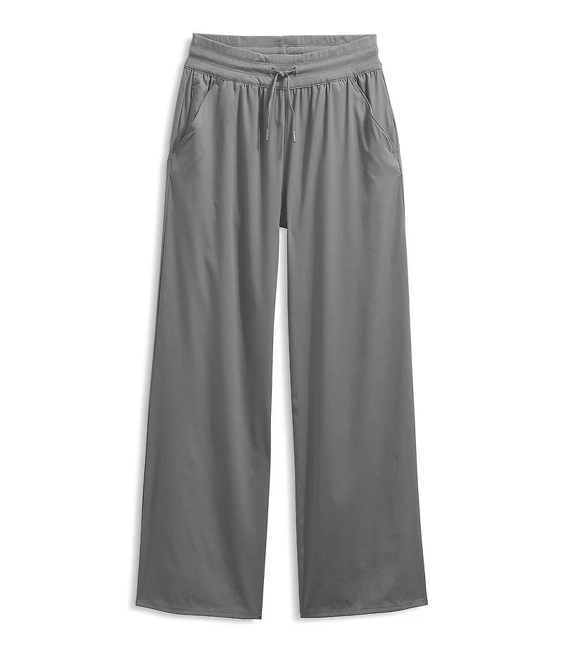 The North Face Aphrodite Arise Rib-Knit Waist Wide Leg Pull-On Pants