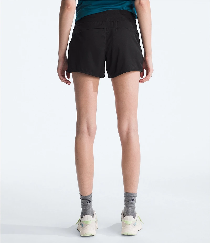 The North Face Aphrodite Herringbone Stretch Woven Wide Elastic Drawstring Waist Pocketed Shorts