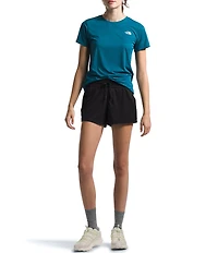 The North Face Aphrodite Herringbone Stretch Woven Wide Elastic Drawstring Waist Pocketed Shorts