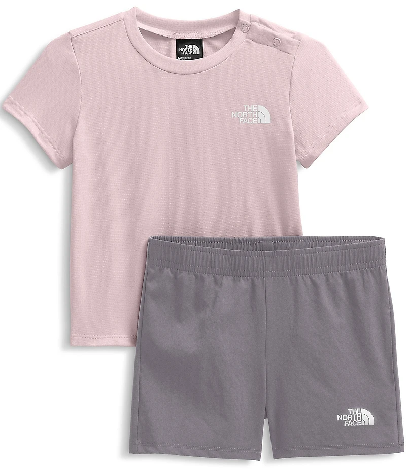 The North Face Babies Short Sleeve 24/7 T-Shirt & Shorts 2-Piece Set