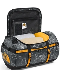 The North Face Base Camp Duffel Anthracite Grey Conrad Topos Print - S