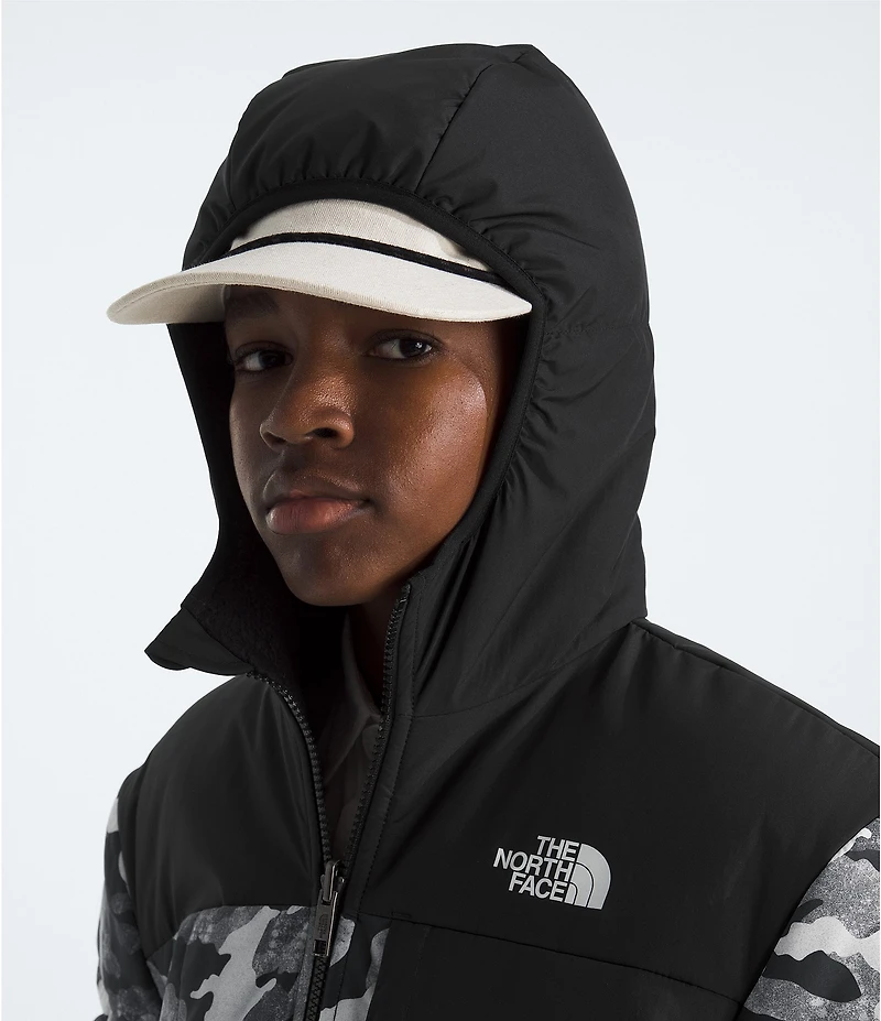 The North Face Big Boys Print Reversible Shasta Full Zip Hooded Jacket