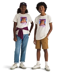 The North Face Big Girls Crewneck Short Sleeve Landscape Graphic T-Shirt