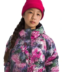 The North Face Big Girls Floral Print North Down Hooded Jacket