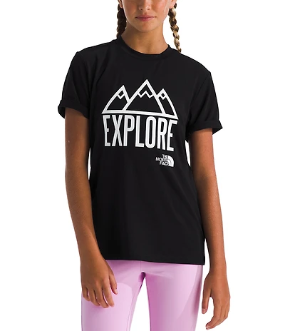 The North Face Big Kids Short Sleeve Adventure Explore Graphic T-Shirt