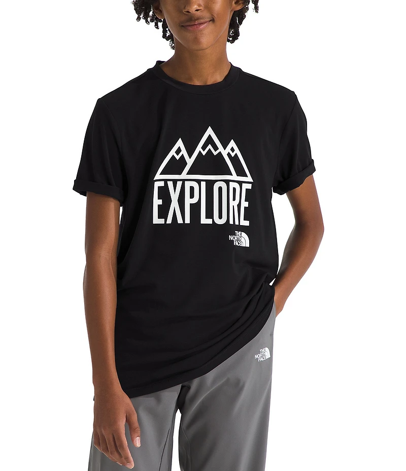 The North Face Big Kids Short Sleeve Adventure Explore Graphic T-Shirt