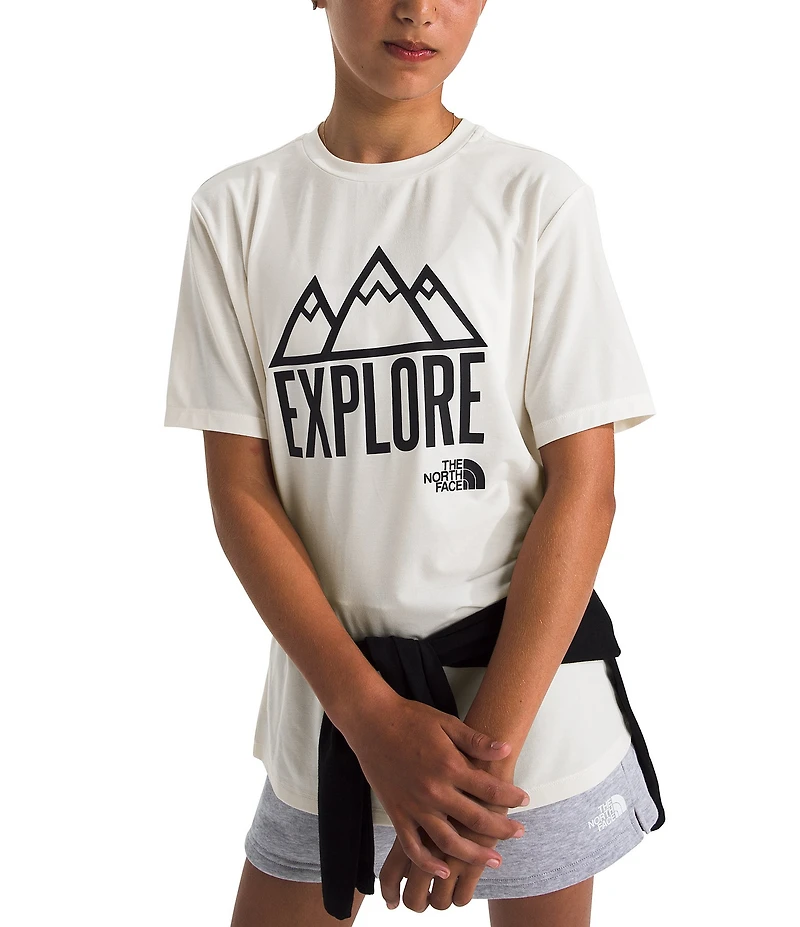 The North Face Big Kids Short Sleeve Adventure Explore Graphic T-Shirt