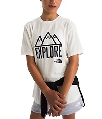 The North Face Big Kids Short Sleeve Adventure Explore Graphic T-Shirt