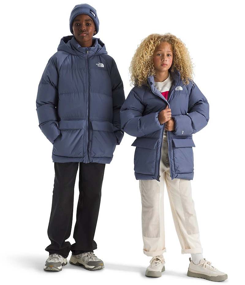 The North Face Big Kids North Down Fleece-Lined Quilted Short Parka