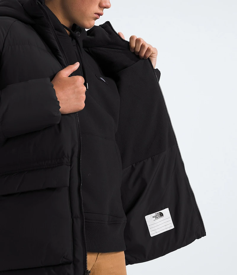 The North Face Big Kids North Down Fleece-Lined Short Ski Parka
