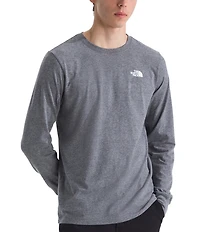 The North Face Box NSE Long Sleeve Heathered T-Shirt