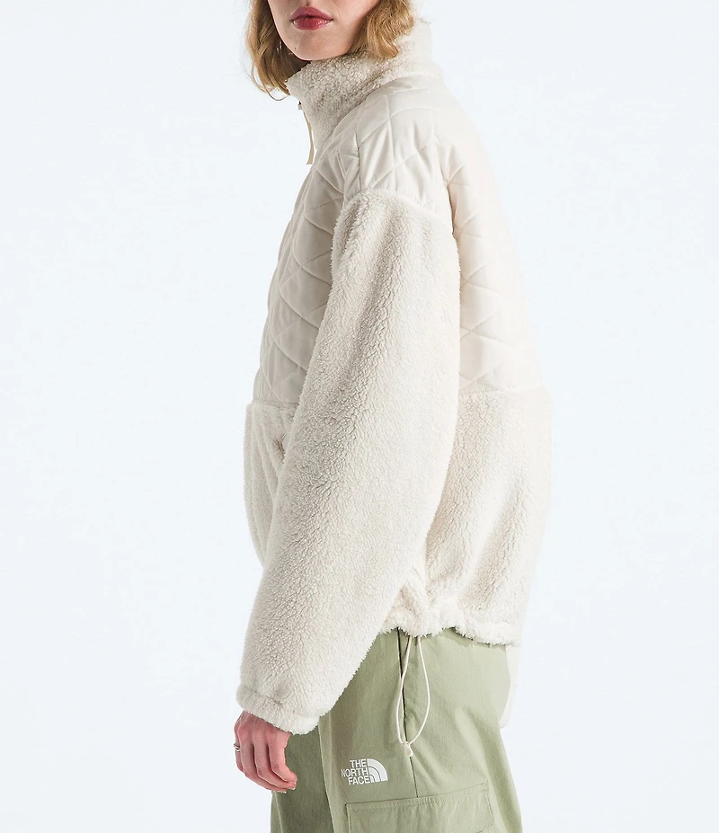 The North Face Cabin Fleece Knit Dropped Shoulder Full Zip Jacket