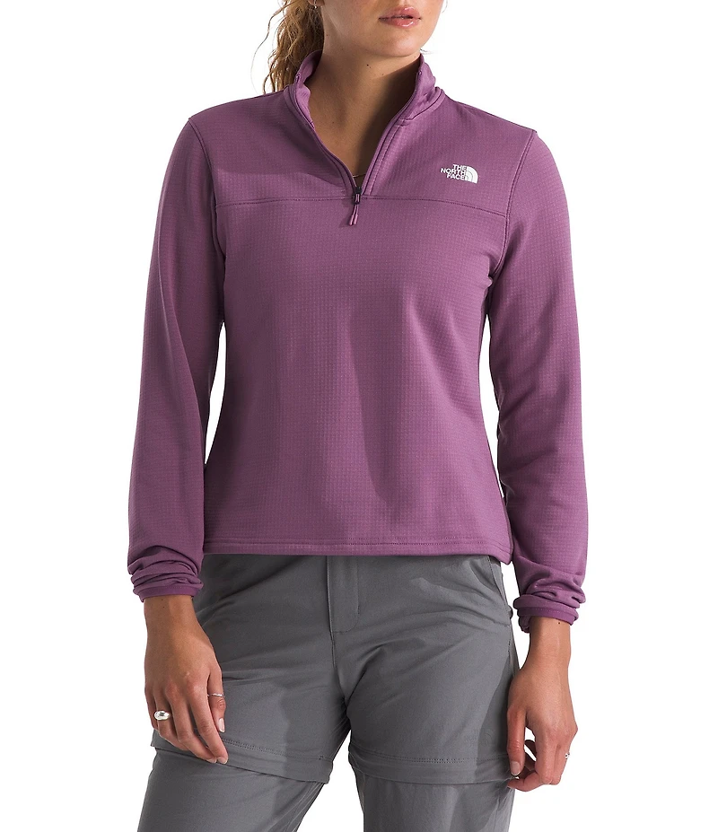 The North Face Cedar Trail Grid Fleece Quarter Zip Jacket