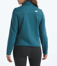 The North Face Cedar Trail Texture Grid Fleece Stand Collar Zip Front Jacket