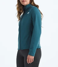 The North Face Cedar Trail Texture Grid Fleece Stand Collar Zip Front Jacket