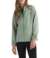 The North Face Cedar Trail Texture Grid Fleece Stand Collar Zip Front Jacket