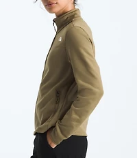 The North Face Cedar Trail Texture Grid Fleece Stand Collar Zip Front Jacket