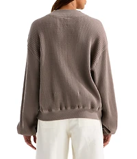 The North Face Chabot 2.0 Waffle Knit Mock Neck Rugged Utility Pullover