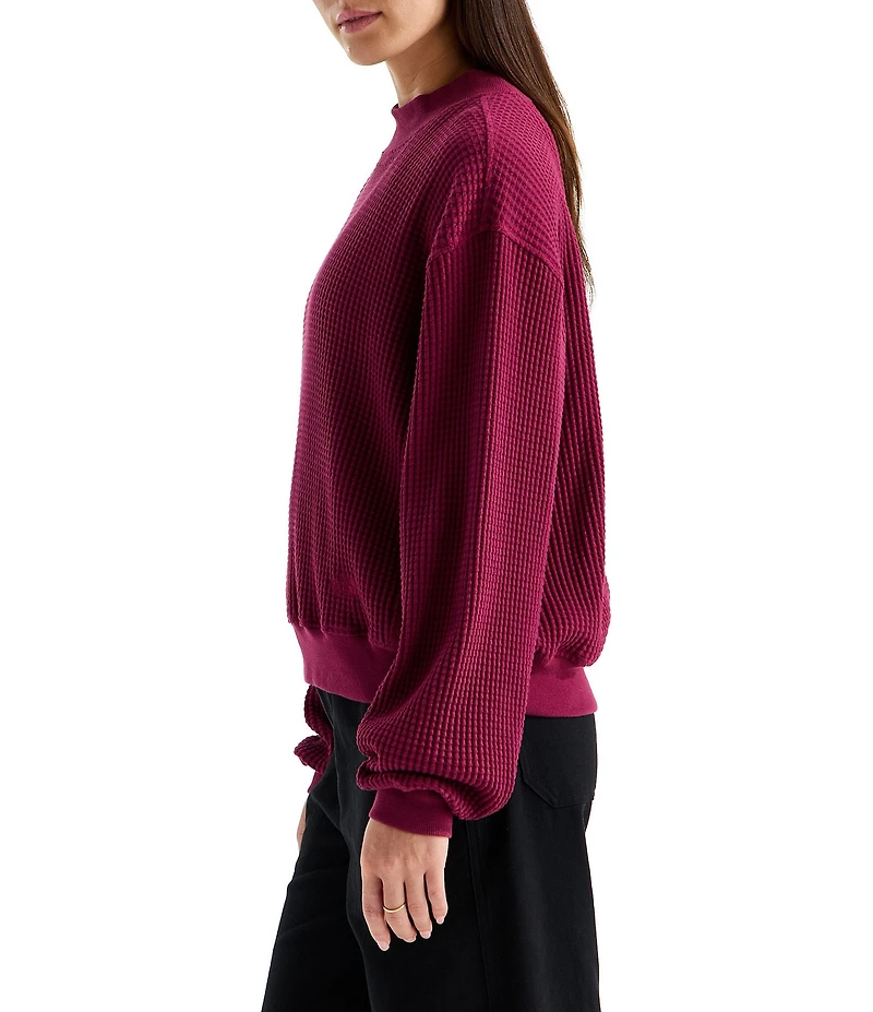 The North Face Chabot 2.0 Waffle Knit Mock Neck Rugged Utility Pullover