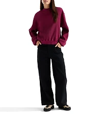 The North Face Chabot 2.0 Waffle Knit Mock Neck Rugged Utility Pullover