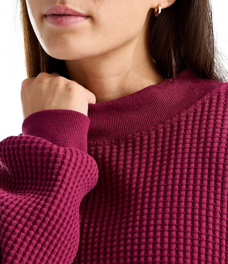 The North Face Chabot 2.0 Waffle Knit Mock Neck Rugged Utility Pullover
