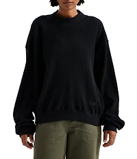 The North Face Chabot 2.0 Waffle Knit Mock Neck Rugged Utility Pullover