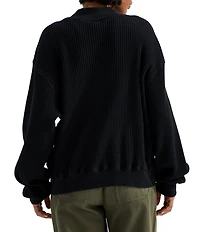 The North Face Chabot 2.0 Waffle Knit Mock Neck Rugged Utility Pullover