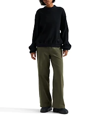 The North Face Chabot 2.0 Waffle Knit Mock Neck Rugged Utility Pullover