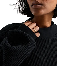 The North Face Chabot 2.0 Waffle Knit Mock Neck Rugged Utility Pullover
