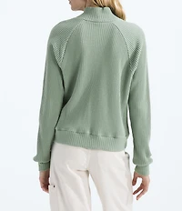 The North Face Chabot Cotton Thermal Knit Mock Neck Long Sleeve Top