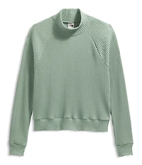 The North Face Chabot Cotton Thermal Knit Mock Neck Long Sleeve Top