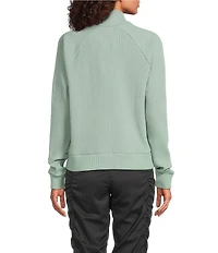 The North Face Chabot Cotton Thermal Knit Mock Neck Long Sleeve Top