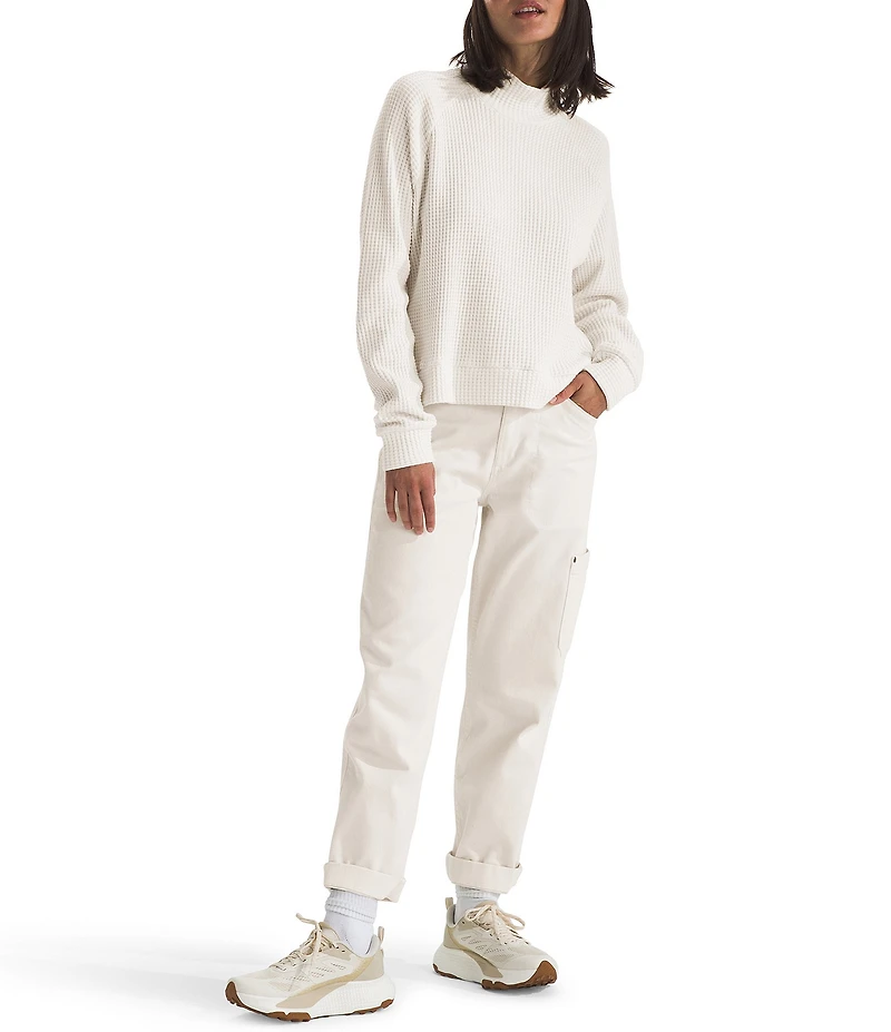 The North Face Chabot Cotton Thermal Knit Mock Neck Long Sleeve Top