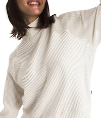 The North Face Chabot Cotton Thermal Knit Mock Neck Long Sleeve Top