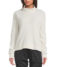 The North Face Chabot Cotton Thermal Knit Mock Neck Long Sleeve Top
