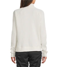 The North Face Chabot Cotton Thermal Knit Mock Neck Long Sleeve Top