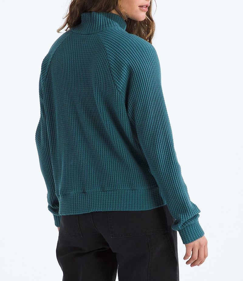 The North Face Chabot Cotton Thermal Knit Mock Neck Long Sleeve Top