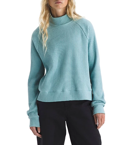 The North Face Chabot Cotton Thermal Knit Mock Neck Long Sleeve Top