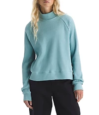 The North Face Chabot Cotton Thermal Knit Mock Neck Long Sleeve Top