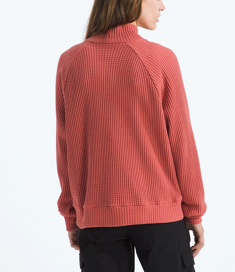 The North Face Chabot Cotton Thermal Knit Mock Neck Long Sleeve Top