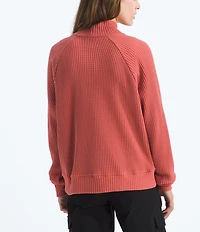 The North Face Chabot Cotton Thermal Knit Mock Neck Long Sleeve Top