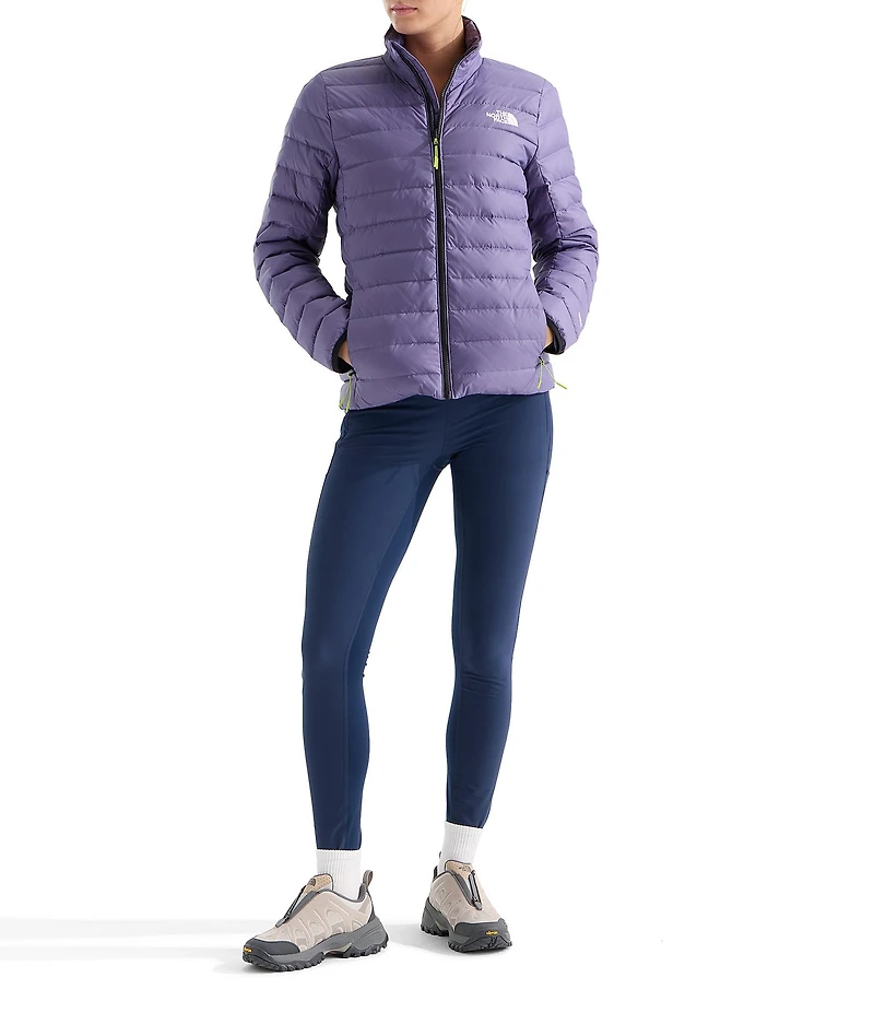 The North Face Classic Down Stand Collar Zip Front Puffer Jacket